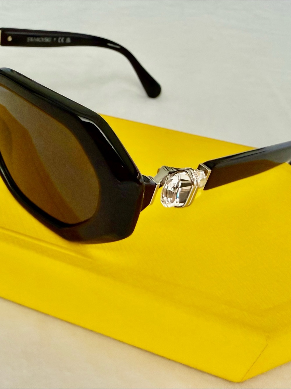 Swarovski Black Women's Sunglasses with Dark Lenses - Picture 2 of 3